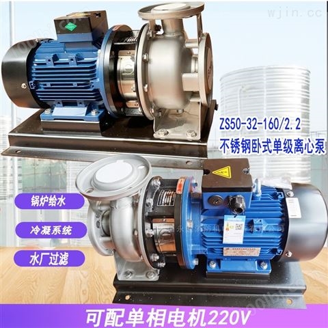 电动离心泵冷暖液体输送ZS80-65-125/5.5