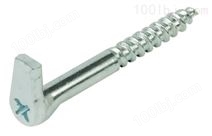 螺絲掛鉤，適用隱藏式懸掛件，鋼制鍍鋅，螺紋直徑5.8x長65mm