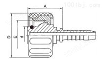 20011-T 公制内螺纹高压水管接头